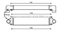 Intercooler, charger AUA4218 AVA