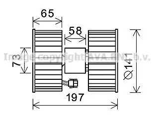 Вентилятор отопителя AVA BW8483