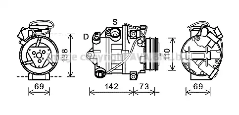 компрессор BWAK452 AVA