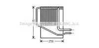 Evaporator, air conditioning CRV126 AVA