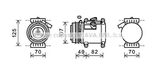 Compressor, air conditioning CTK039 AVA