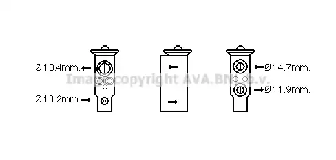 Expansion Valve, air conditioning DN1389 AVA