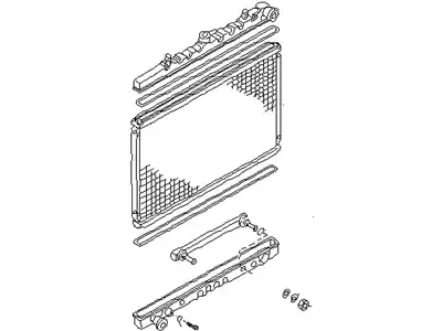 Radiator, engine cooling 2146085E00 NISSAN
