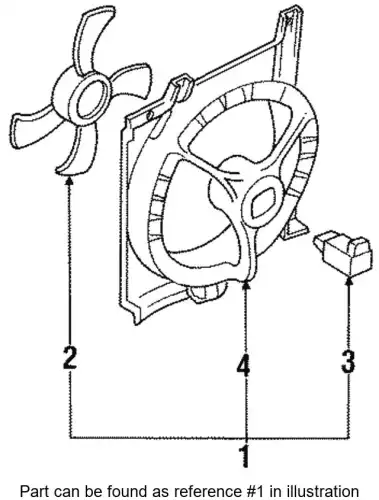 Fan, radiator 2148160Y25 NISSAN