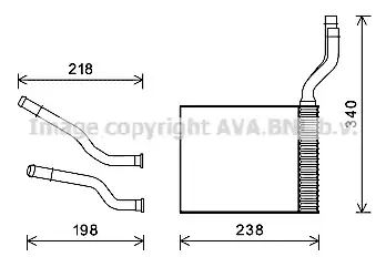 Радиатор печки AVA FD6465