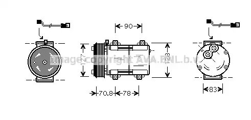 компрессор кондиционера Ford FDAK281 AVA