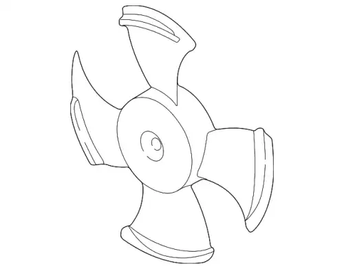 Fan, radiator 38611P8CA01 HONDA