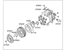 компрессор кондиционера Hyundai Elantra 06> 977012H102
