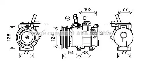 Compressor, air conditioning HYK318 AVA