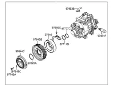 Компрессор кондиционера 977012B300 HYUNDAI