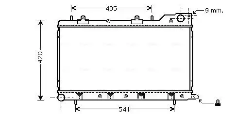 Радиатор печки AVA IV6114