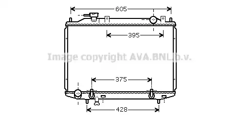 Радиатор кондиционера (конденсатор) AVA MZ2203