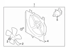 Fan, radiator Z5A115150 MAZDA