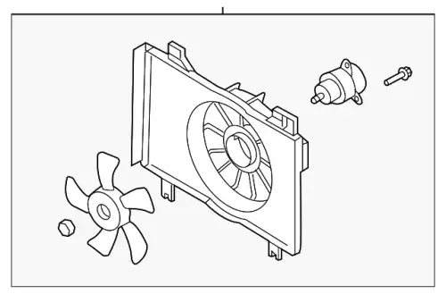 Fan, radiator ZJ3815025B MAZDA