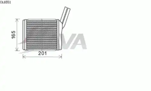 Heat Exchanger, interior heating OL6551 AVA