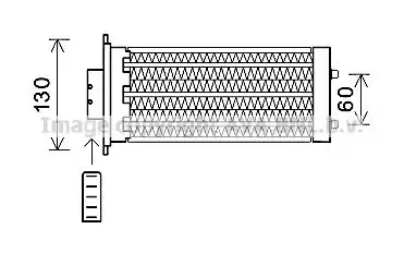 Радиатор печки AVA OL6573