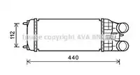 Радиатор системы охлаждения двигателя AVA PEA4361
