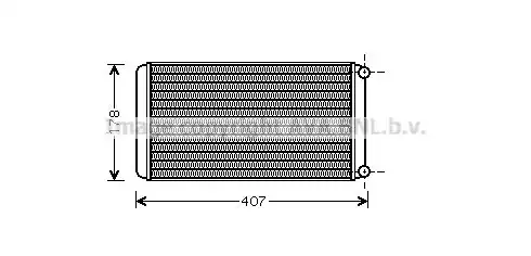Радиатор печки AVA RE6016
