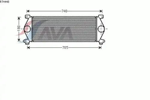 Intercooler, charger RT4448 AVA