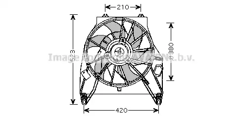 Fan, radiator RT7538 AVA