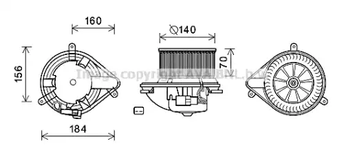 мотор печки Ren RT8572 AVA
