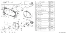 Радиатор системы охлаждения двигателя SUBARU 45111GA650