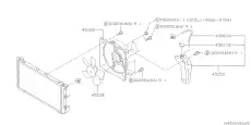 Fan, radiator 45121AC000 SUBARU