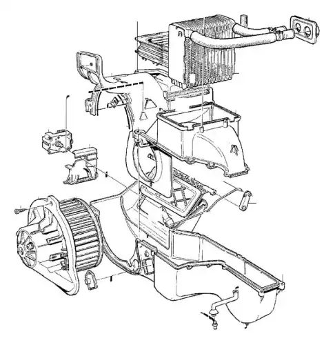 Electric Motor, interior blower 30755486 VOLVO