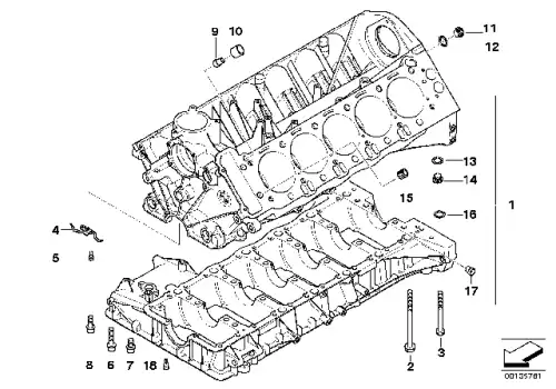 Болт с буртиком !M11x115 \BMW 3' E90, LCI, E92, E93, 5' E60, E61, 6' E63, E64 11 11 7 834 141