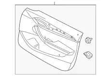 Обшивка двери иск.кожа П Пд 51417320184 BMW