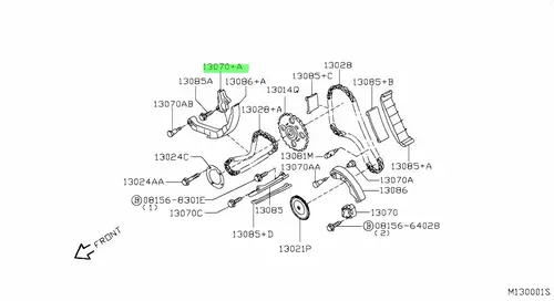 13070EC00A NISSAN НАТЯЖИТЕЛЬ ЦЕПИ ГРМ