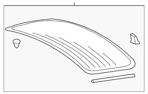 Заднее стекло 8T0845501 NVB VAG