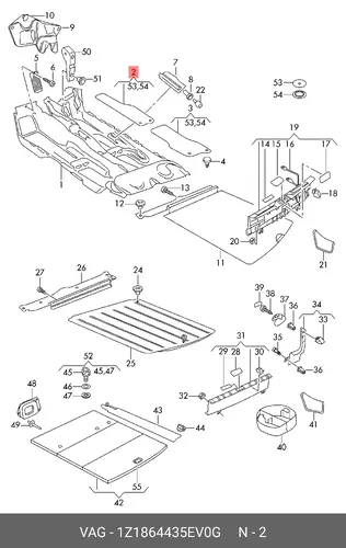 Коврики в салон VAG 1Z1864435E V0G