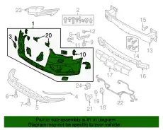 Облицовка бампера 8V5807065 GRU VAG