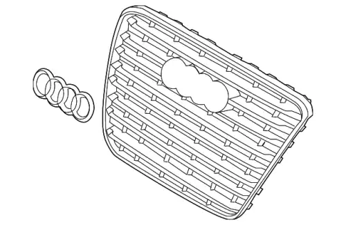 Решетка радиатора VAG 4H0853651E 1RR