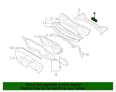 8P0819142 УПЛОТНИТЕЛЬ СТЕКЛА VAG