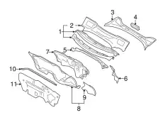 8P0819142 УПЛОТНИТЕЛЬ СТЕКЛА VAG