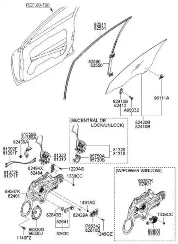 Мотор стеклоподъемника 824602F000 HYUNDAI