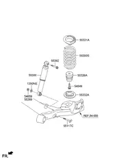Пружина подвески 553301M551 HYUNDAI