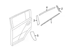Уплотнитель двери KIA 832103W010