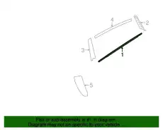 Уплотнитель двери KIA 832103W010