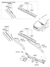 Щетка стеклоочистителя 983602T050 KIA