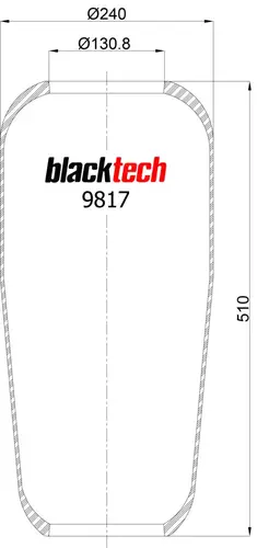 пневмоподушка коническая MAN RL9817 BLACKTECH