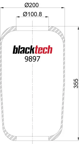 ПНЕВМОАМОРТИЗАТОР RL9897 BLACKTECH