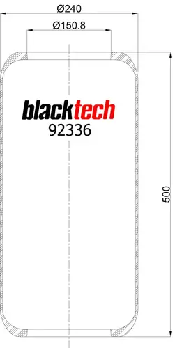 пневмооболочка RL92336 BLACKTECH