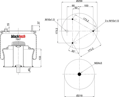 Air Spring RML7947C11 BLACKTECH
