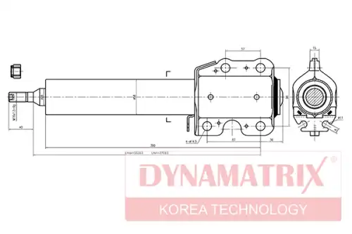 АМОРТИЗАТОР ПОДВЕСКИ ГАЗОНАПОЛНЕННЫЙ DSA335809 DYNAMAX