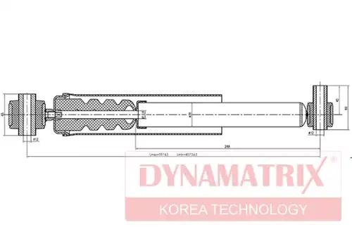 амортизатор подвески газонаполненный DSA553803 DYNAMAX