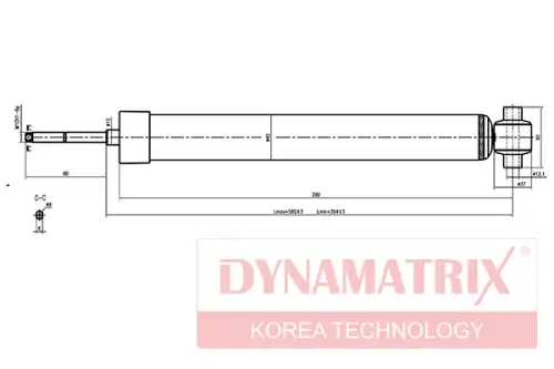 АМОРТИЗАТОР ПОДВЕСКИ ГИДРАВЛИЧЕСКИЙ DSA441102 DYNAMAX