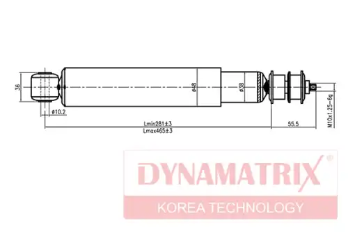 АМОРТИЗАТОР ПОДВЕСКИ ГИДРАВЛИЧЕСКИЙ DSA443135 DYNAMAX